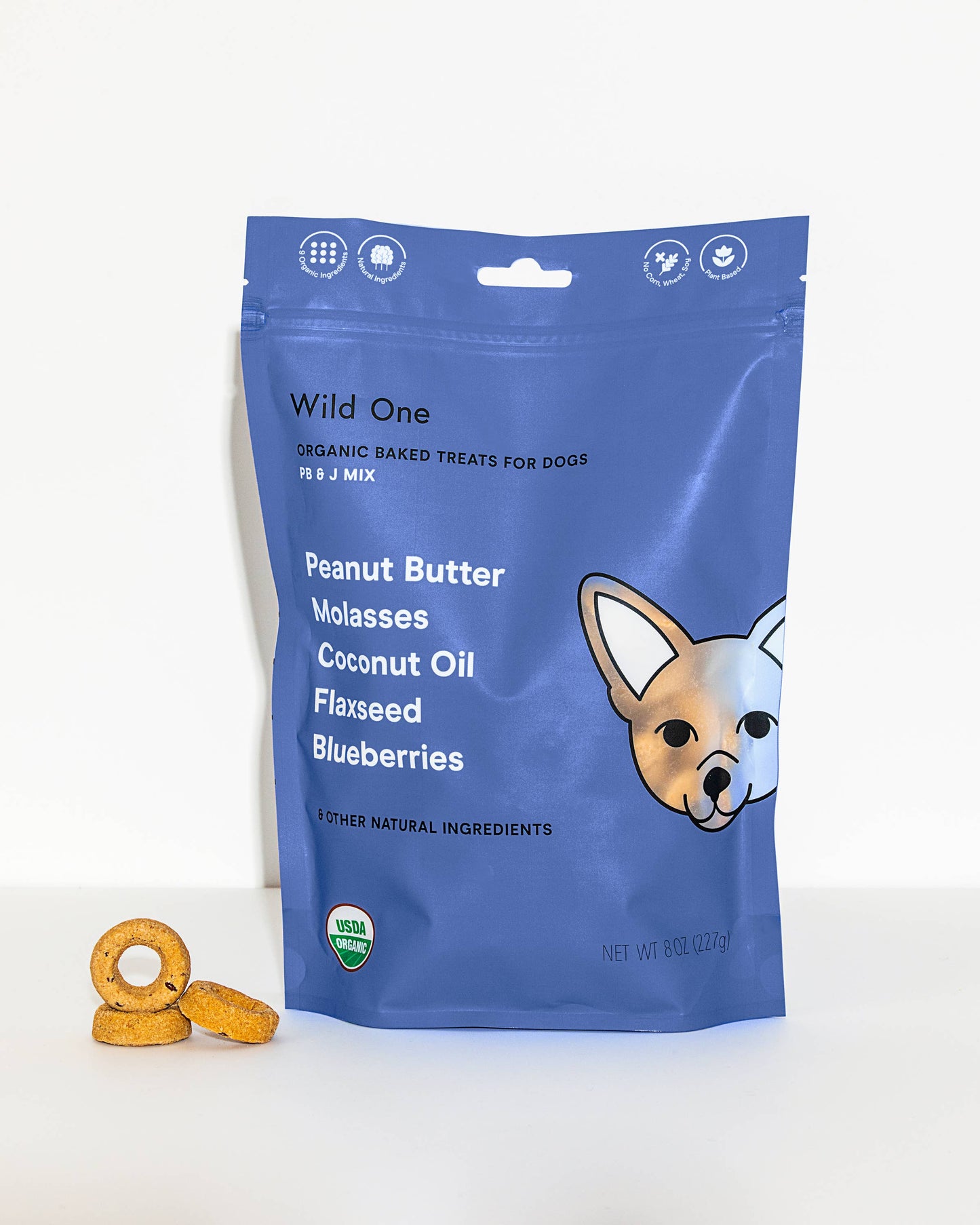 Organic PB&J Vegan Baked Dog Treats