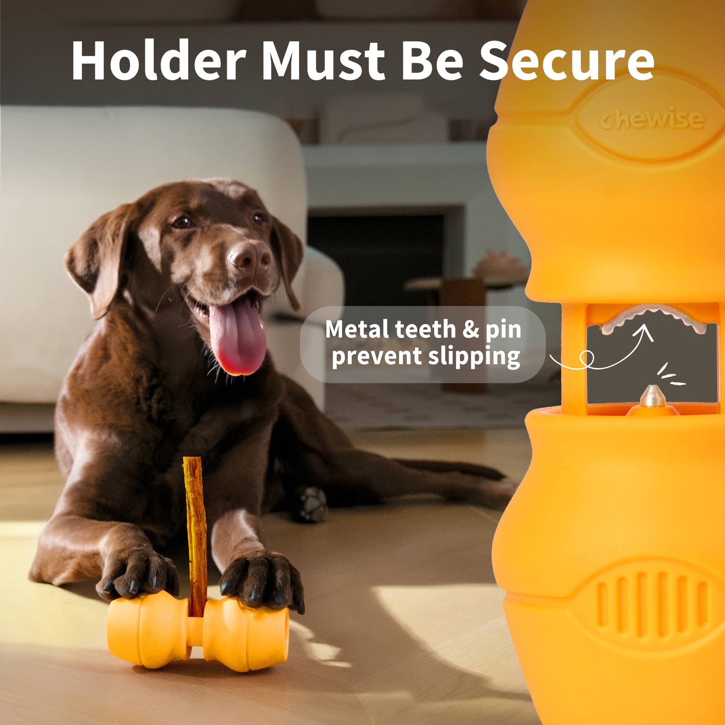 Safe Chew Holder - Standard (Dogs 20-70lbs) or Small (Dogs under 20lbs)
