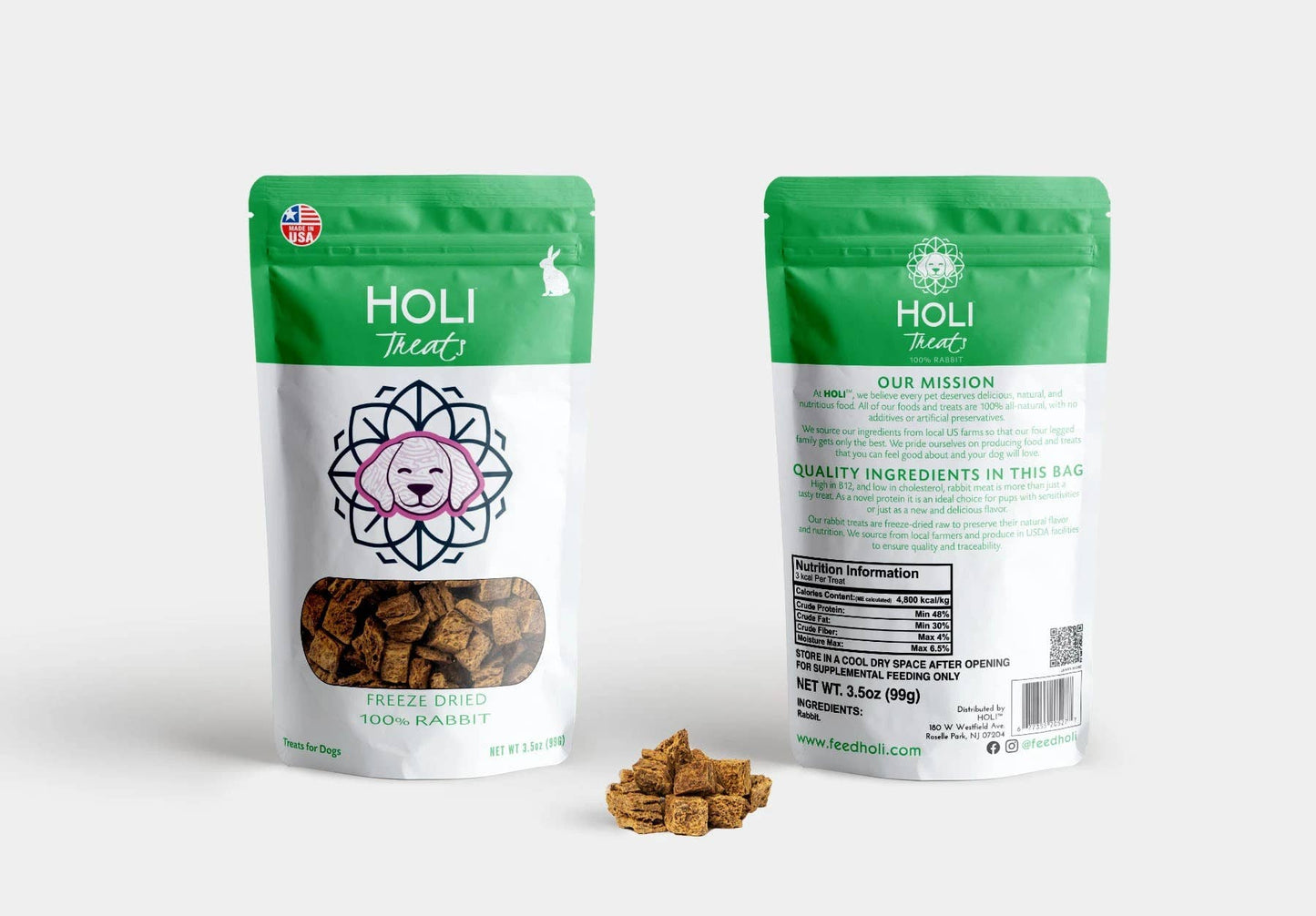1.75 oz Rabbit Dog Treats