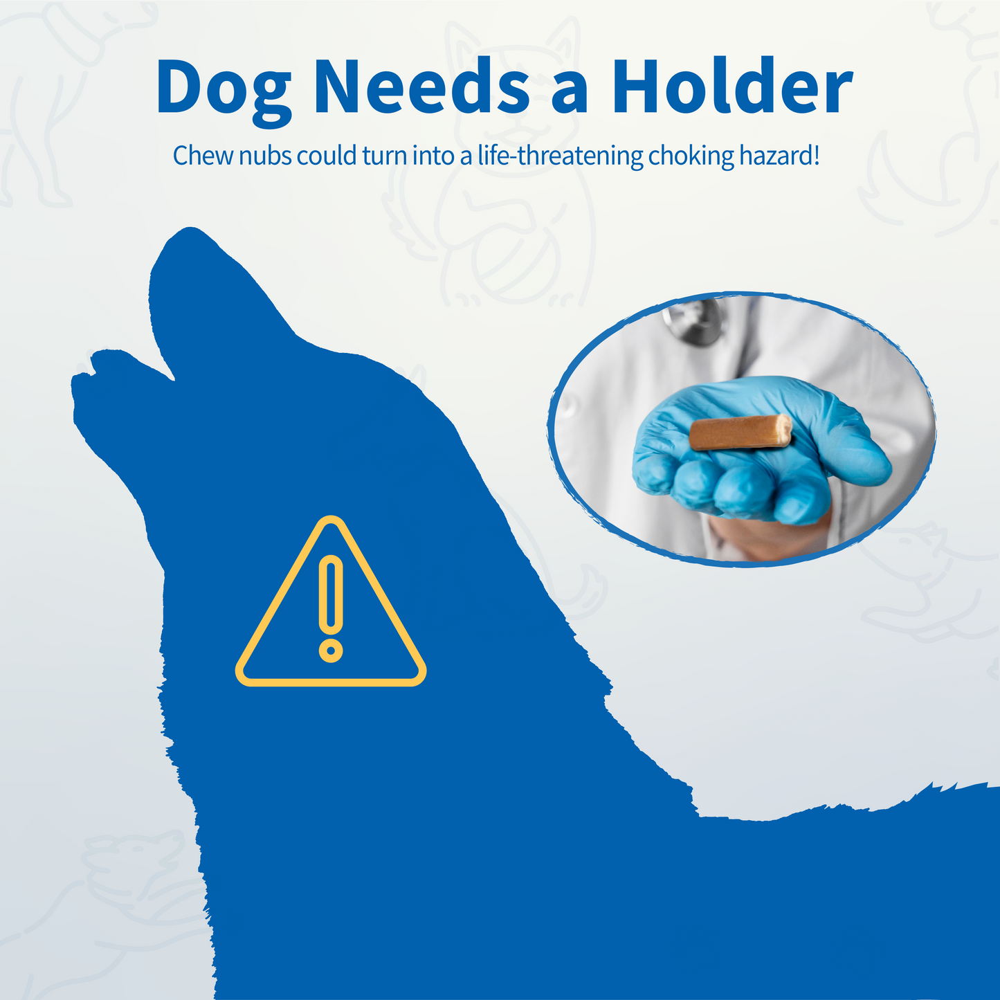 Safe Chew Holder - Standard (Dogs 20-70lbs) or Small (Dogs under 20lbs)