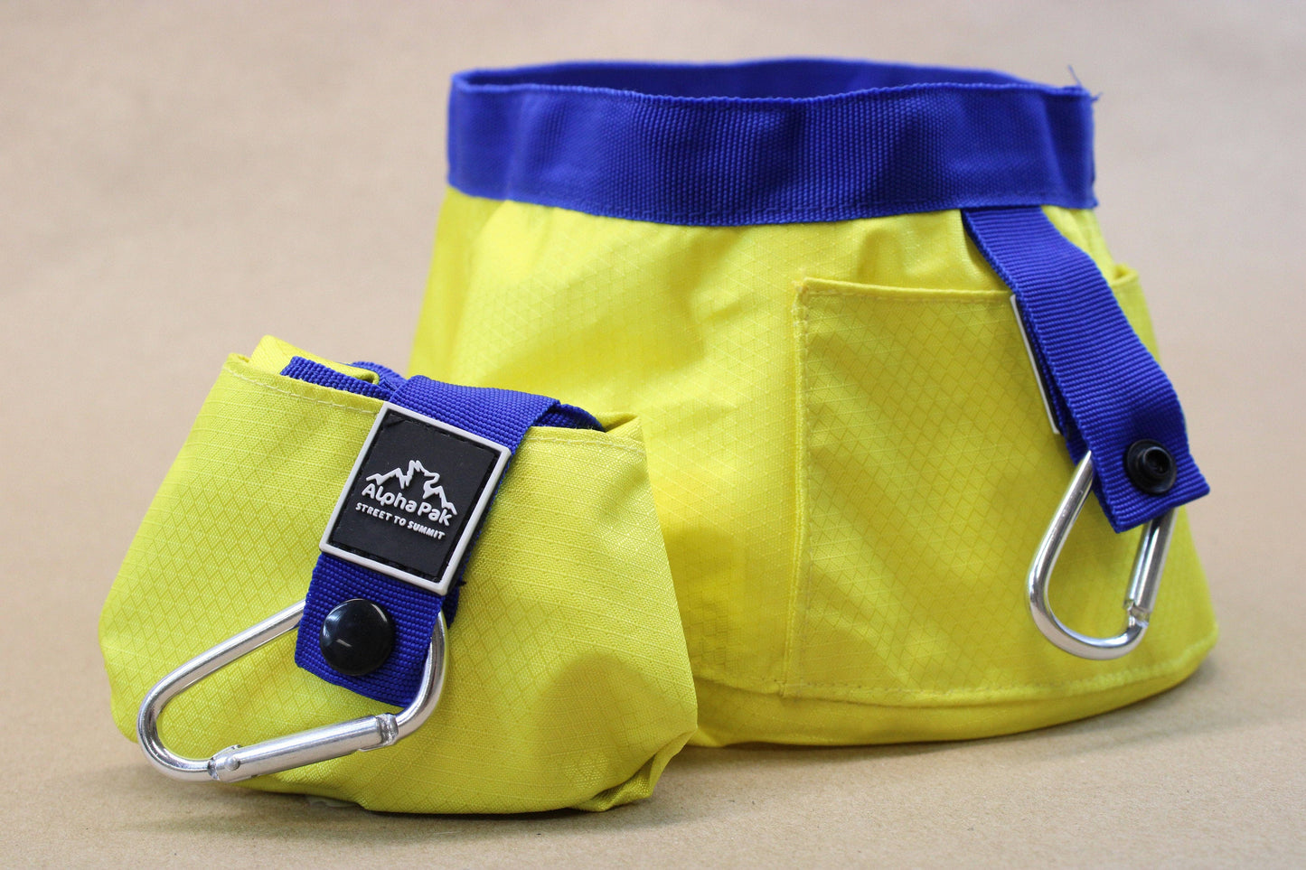 Gallatin Lightweight Collapsible Dog Bowl: Yellow Collapsible Bowl
