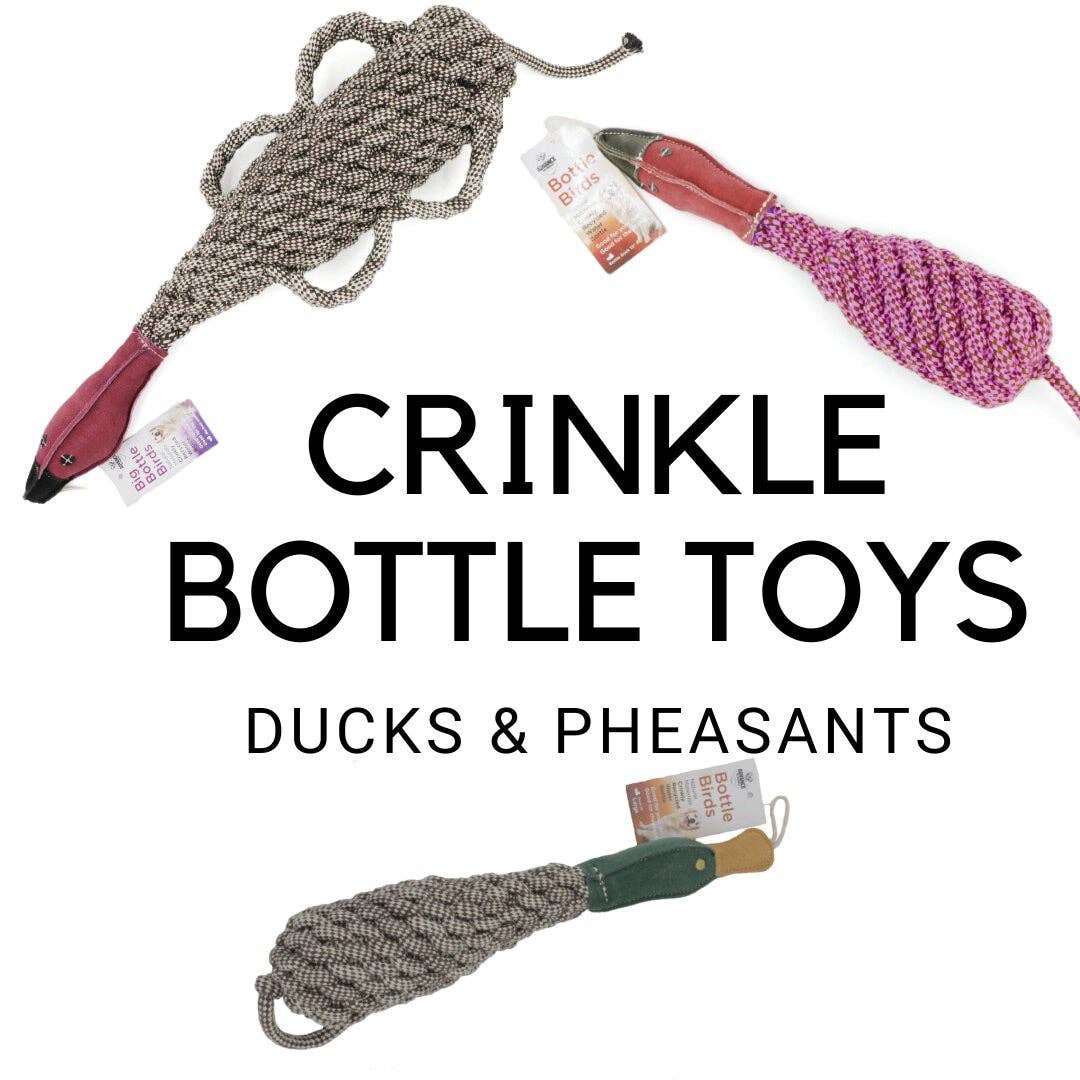 Eco-friendly Recycled Bottle Crinkle Bird Toys Pet-Safe