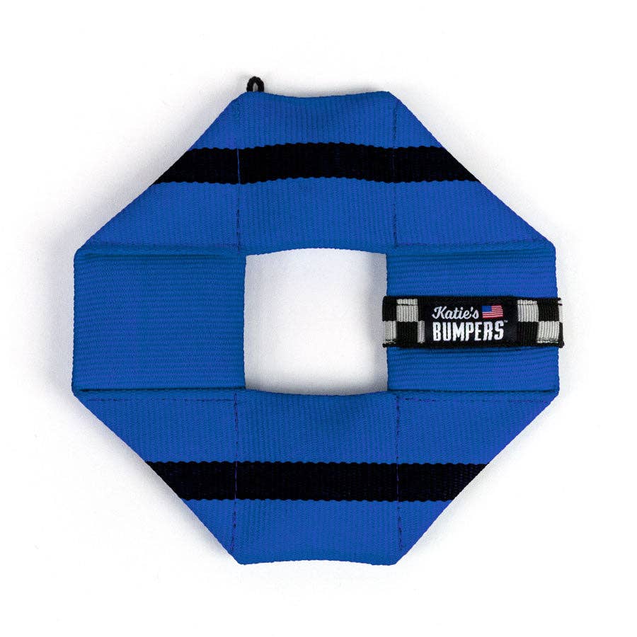 Frequent Flyer Square Dog Fetch Toy with Squeakers, Katie's Bumpers