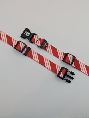 Candy Cane Christmas collar