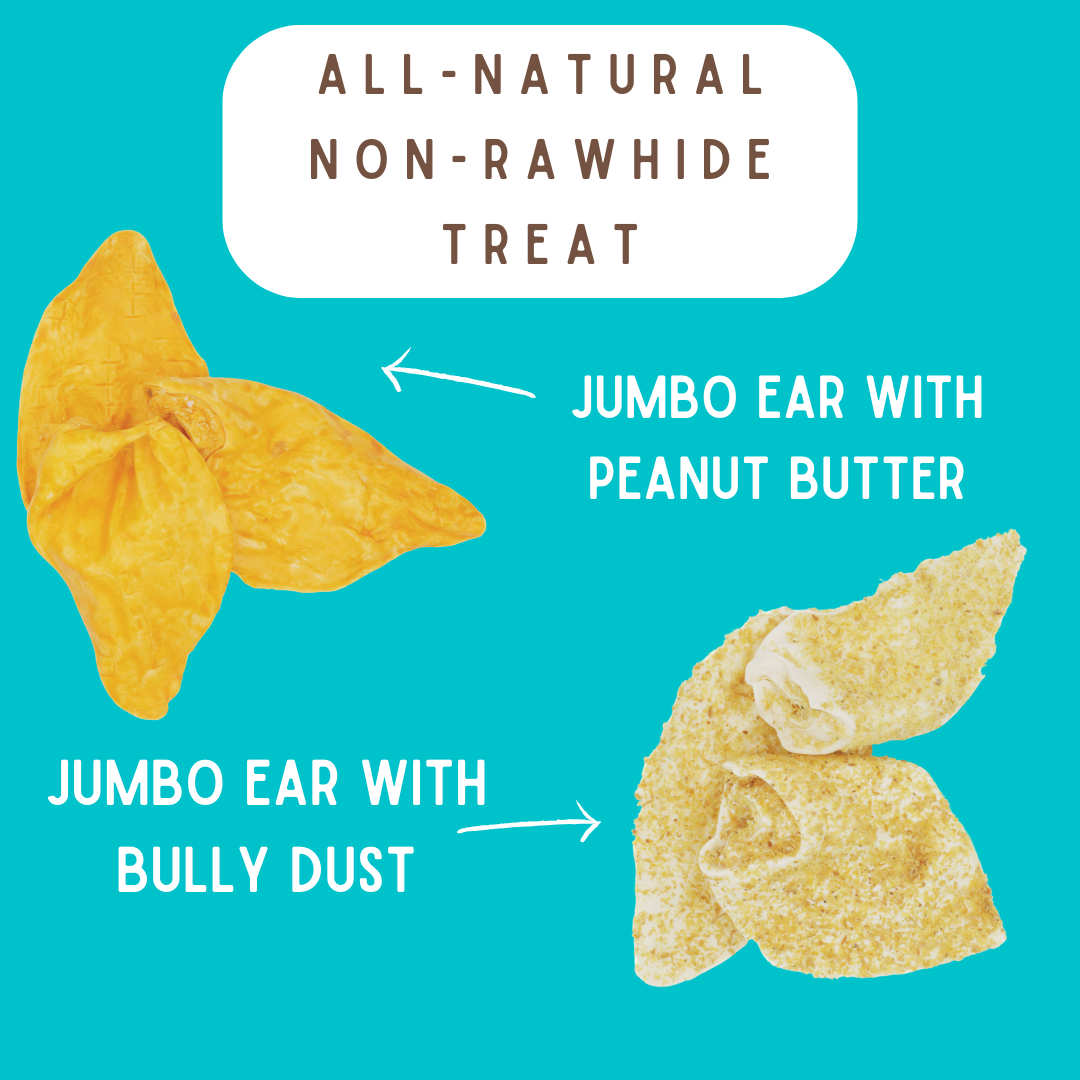 Jumbo Flavored Water Buffalo Ear Treat: Peanut Butter