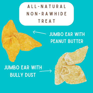 Jumbo Flavored Water Buffalo Ear Treat: Peanut Butter
