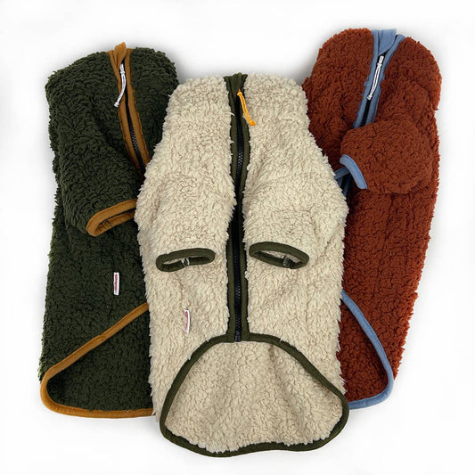 Sherpa Fleece Dog Coat