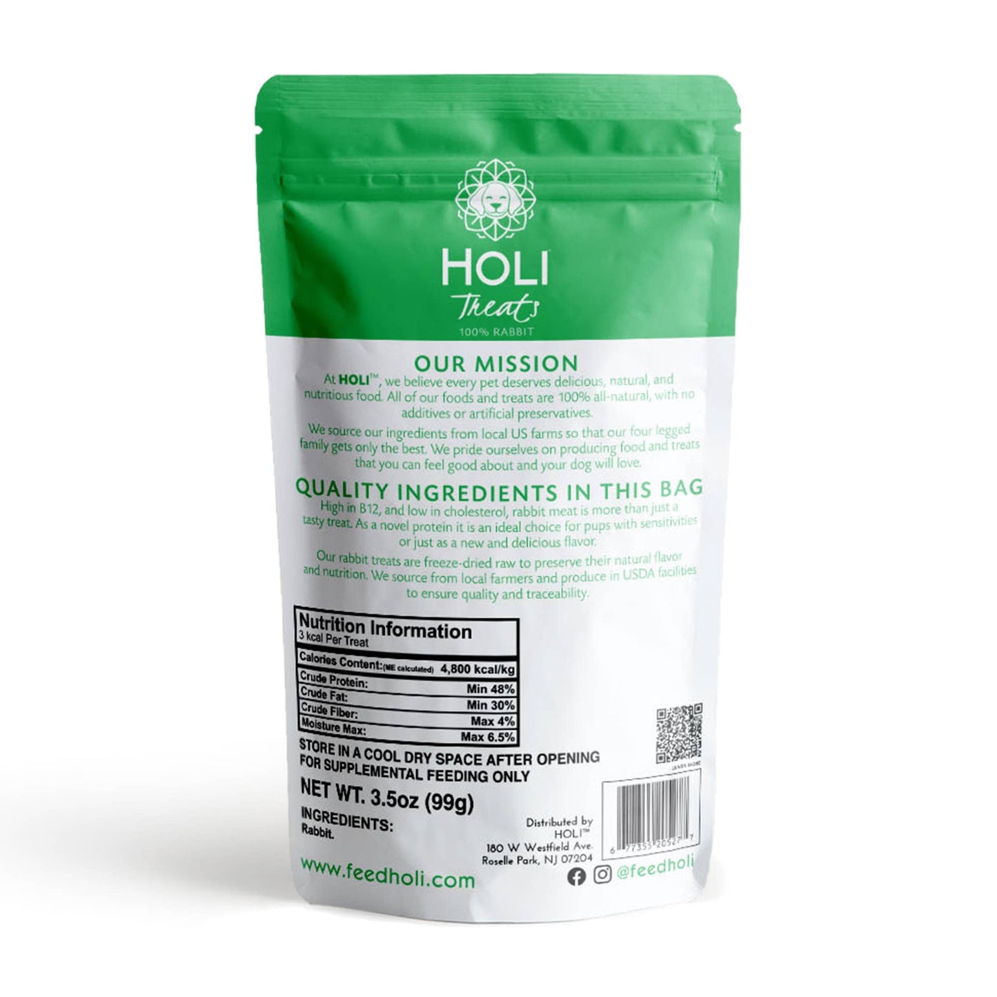 1.75 oz Rabbit Dog Treats