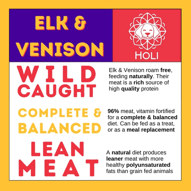 Holi Freeze Dried Elk & Venison Food Topper