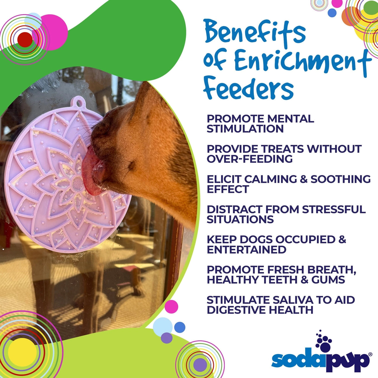 Lotus Emat Enrichment Lick Mat with Suction Cups