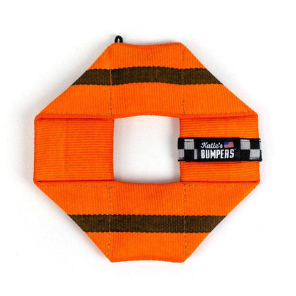 Frequent Flyer Square Dog Fetch Toy with Squeakers, Katie's Bumpers