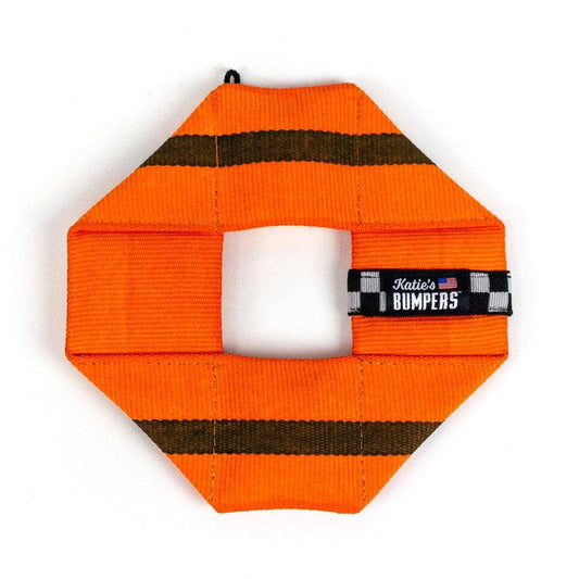 Frequent Flyer Square Dog Fetch Toy with Squeakers, Katie's Bumpers