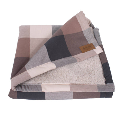 Pendleton Block Plaid Berber Pet Throw