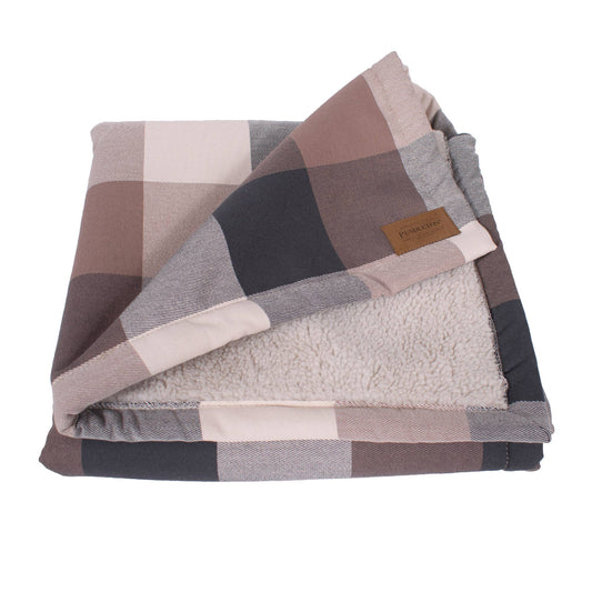 Pendleton Block Plaid Berber Pet Throw