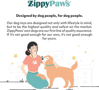 ZippyPaws Z-Stitch Skinny Peltz Dog Toys: Chipmunk