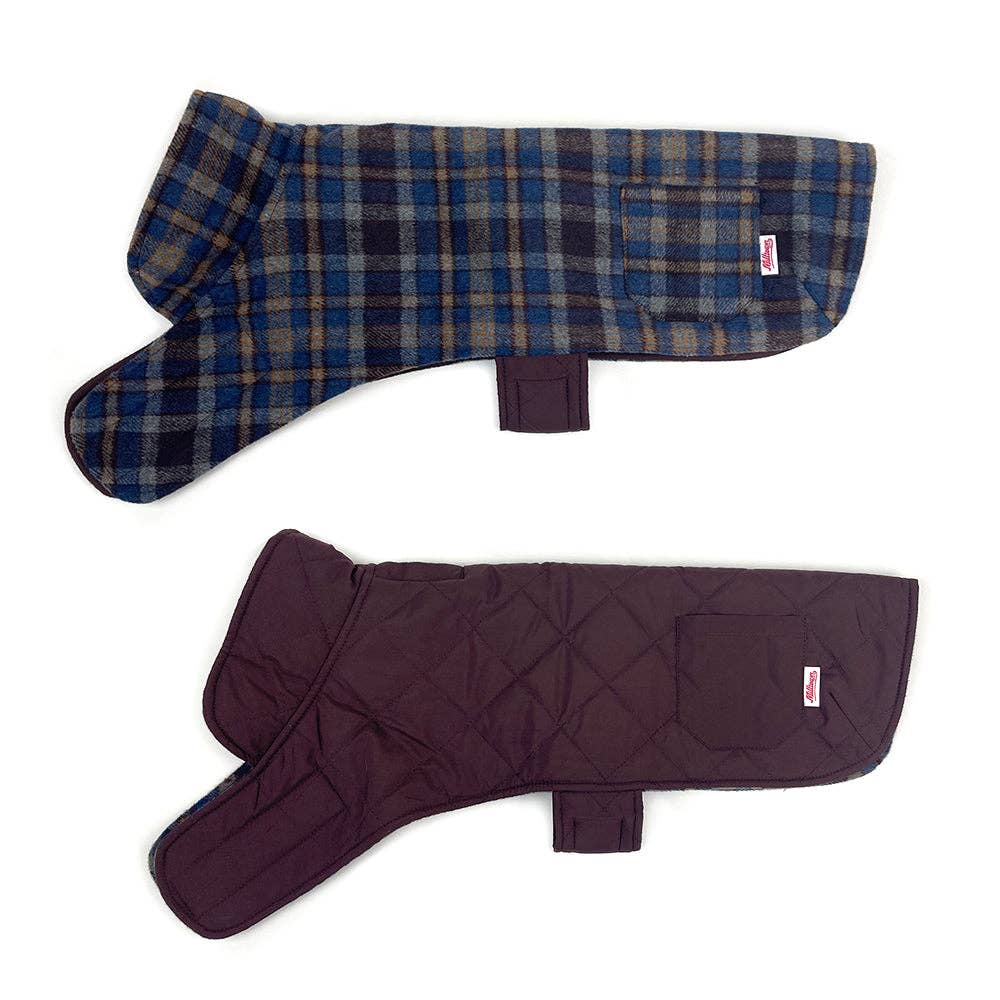 Poly Wool/Quilted Reversible Winter Coat