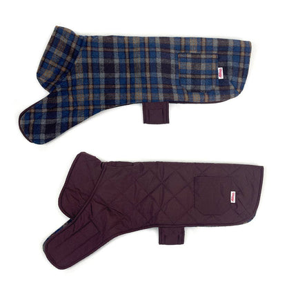 Poly Wool/Quilted Reversible Winter Coat