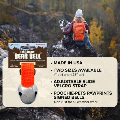 Trailblazin' Collar Bells for Outdoor Pet & Owner Safety