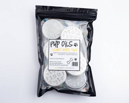 Dog Scent Work / Nose Training Containers w/ Magnetic Dots