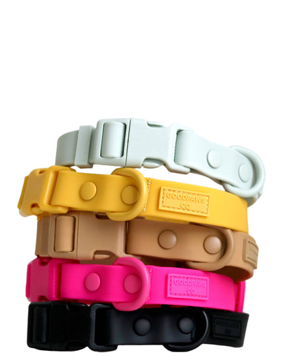 Soft-Touch Waterproof Dog Collar (Small, Medium, Large Dogs)