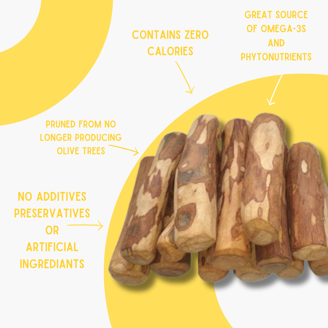 NEW Olive Wood chews! 100% natural chews