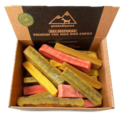 Large Flavored Yak Chews- Pumpkin, Honey, Turmeric, Coconut, Flaxseed or Strawberry