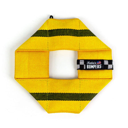 Frequent Flyer Square Dog Fetch Toy with Squeakers, Katie's Bumpers