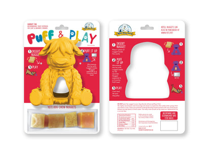 Yeti Dog Chew Puff & Play Hangry Yak Yellow