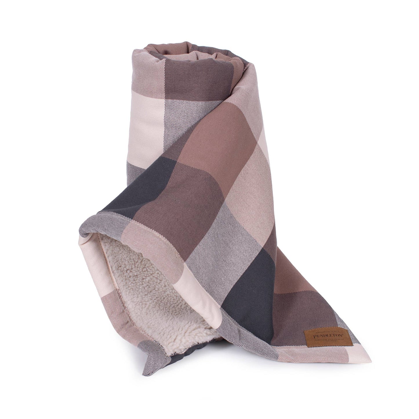Pendleton Block Plaid Berber Pet Throw