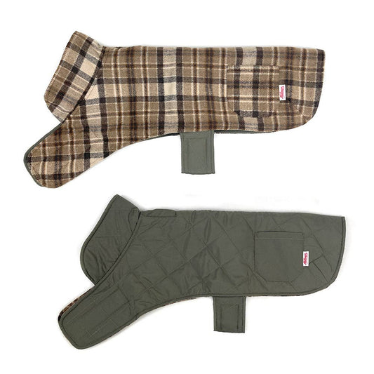 Poly Wool/Quilted Reversible Winter Coat