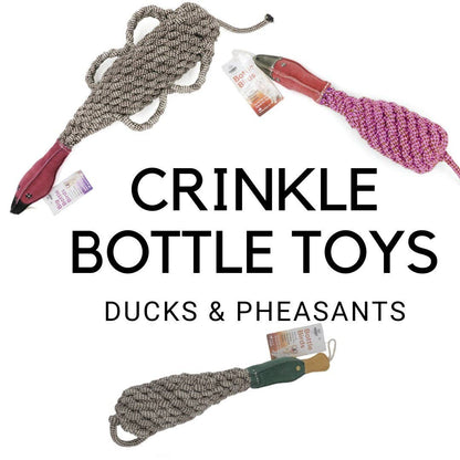 Eco-friendly Recycled Bottle Crinkle Bird Toys Pet-Safe