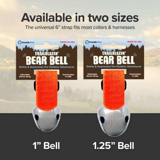 Trailblazin' Collar Bells for Outdoor Pet & Owner Safety