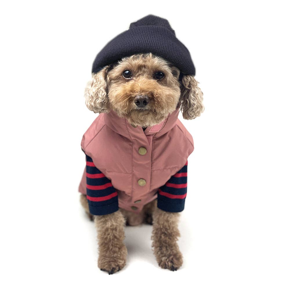 Dog Puffer Vest Jacket - Rosewood