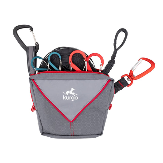 Ridgeline Tie Out Camping Zip Line, Outdoor Dog Run Zipline, Portable Camp Gear Line, Reflective, Includes - Carry Pouch, 30 ft Tree-friendly Line, 4 S-Clips, and Swivel Bungee Tether for Leash