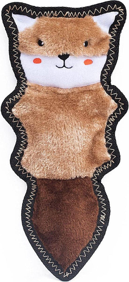ZippyPaws Z-Stitch Skinny Peltz Dog Toys: Chipmunk