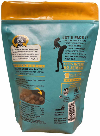 Etta Says! Sit! Dog Training Treats Peanut Butter Value Bag