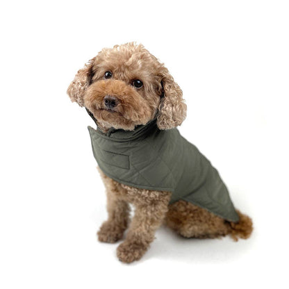 Poly Wool/Quilted Reversible Winter Coat