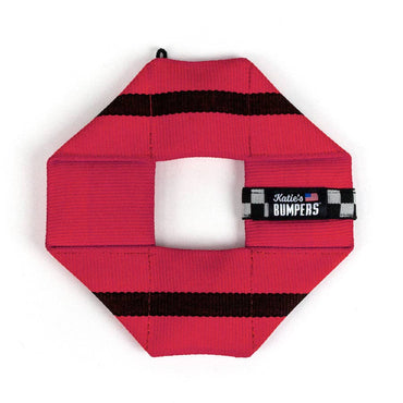 Frequent Flyer Square Dog Fetch Toy with Squeakers, Katie's Bumpers