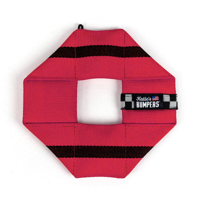 Frequent Flyer Square Dog Fetch Toy with Squeakers, Katie's Bumpers
