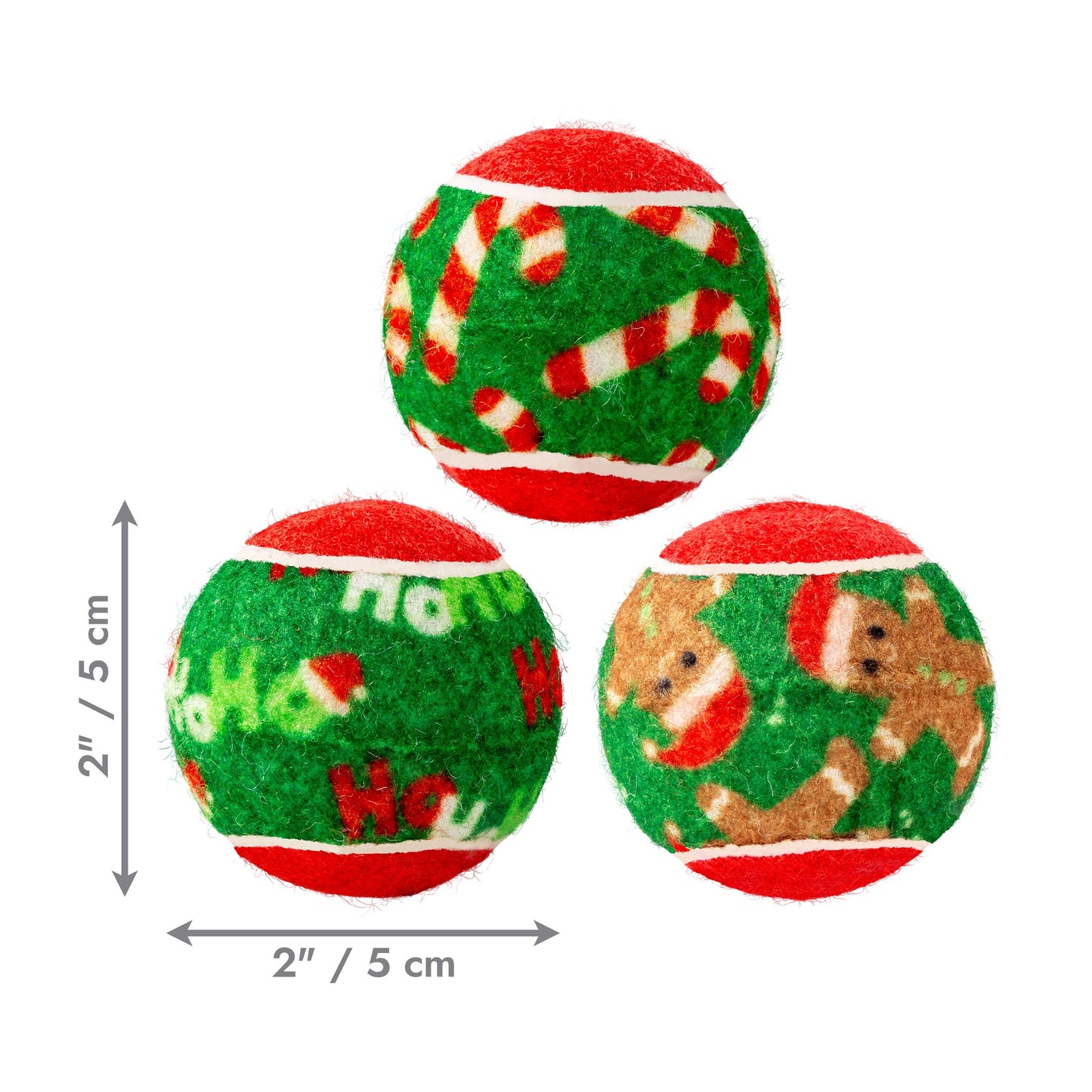 KONG Holiday SqueakAir® Balls 6-pk Dog Toy Sm